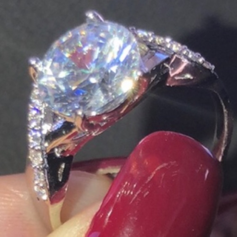 Silver Gorgeous Cut Bling Ring